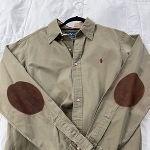 mens polo long sleeve sport shirt